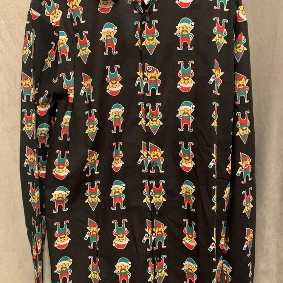 Mens Ugly Cute Elves Christmas Shirt, Large, Nwt - Picture 1 of 3